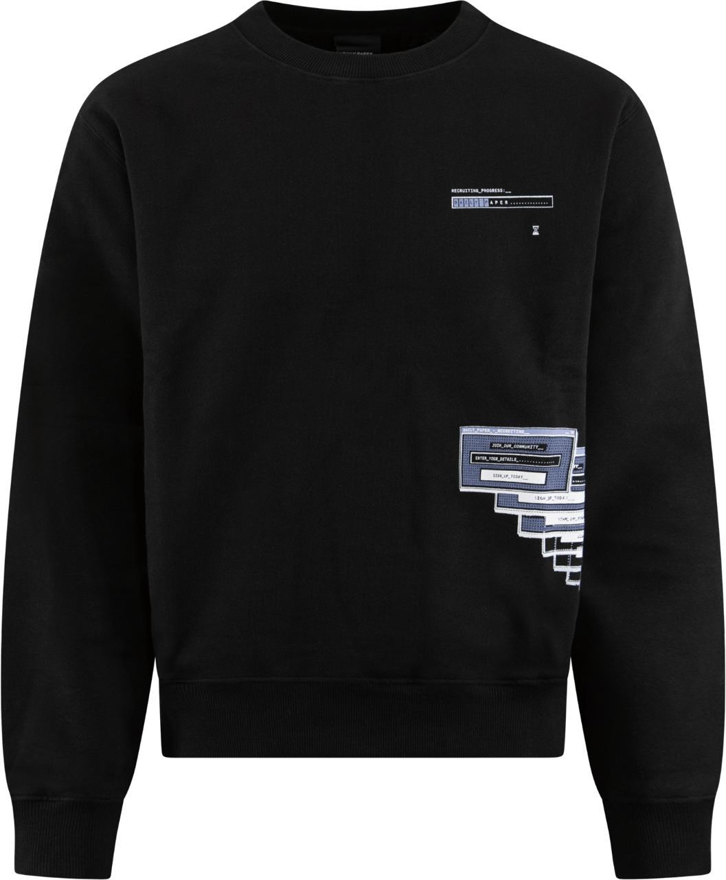 Daily Paper Heren Pop Up Sweater Zwart