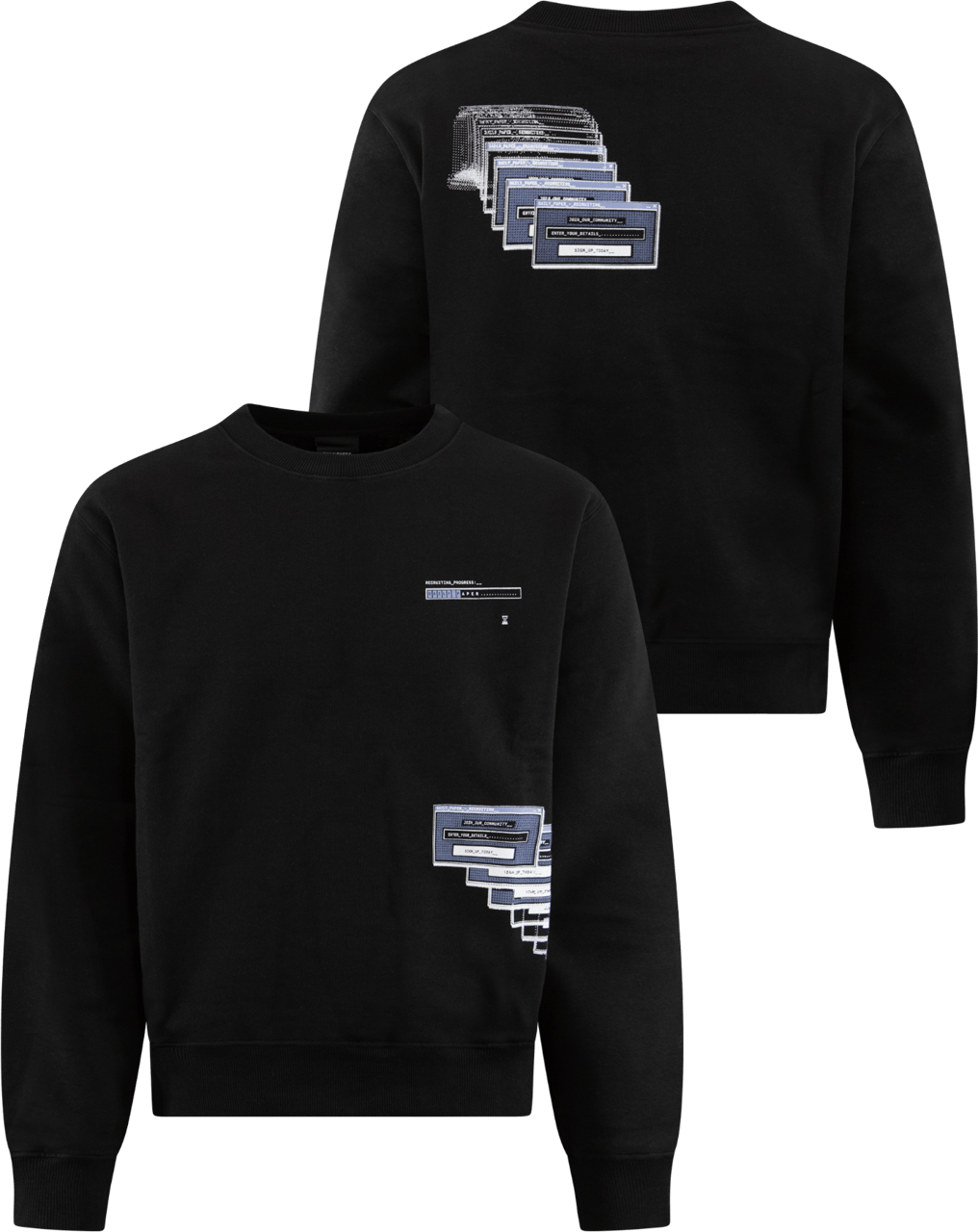 Daily Paper Heren Pop Up Sweater Zwart