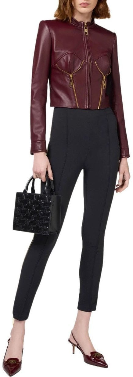 Elisabetta Franchi Trousers Black Zwart