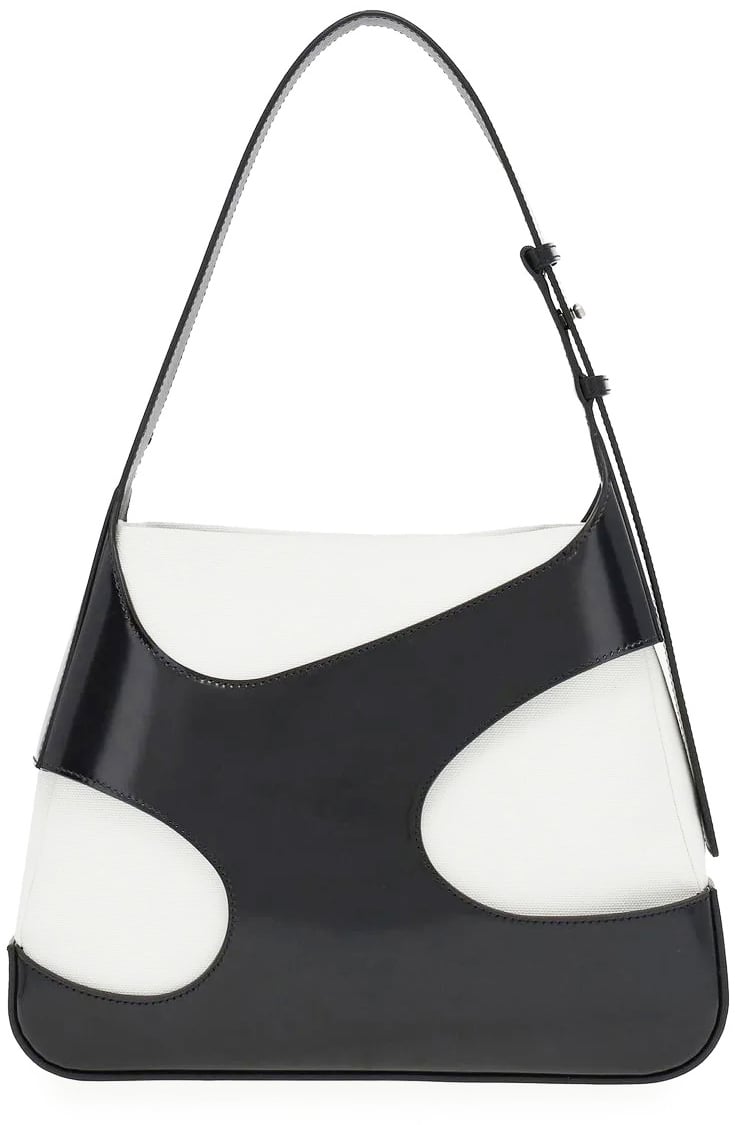 Ferragamo Cut Out Detail Shoulder Bag Zwart