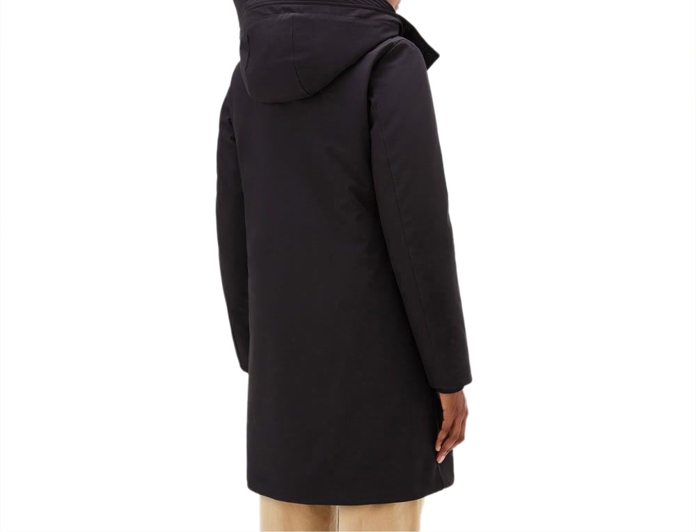 Woolrich Firth Down Hooded Trench Zwart