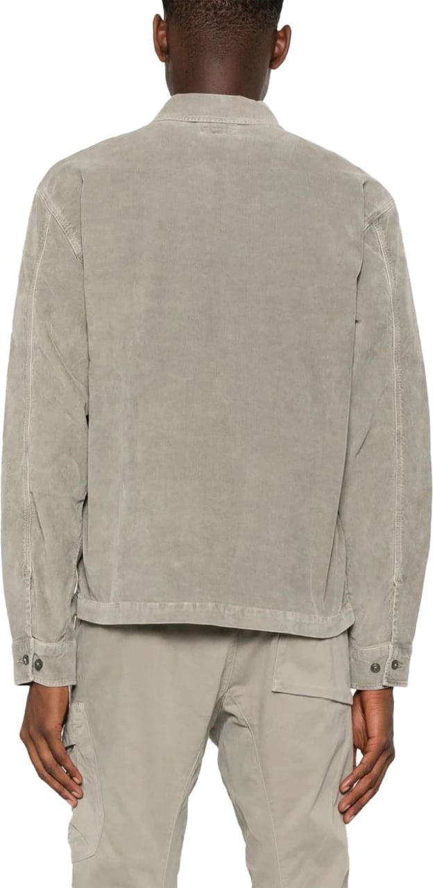 CP Company shirtjacket velours khakI Groen