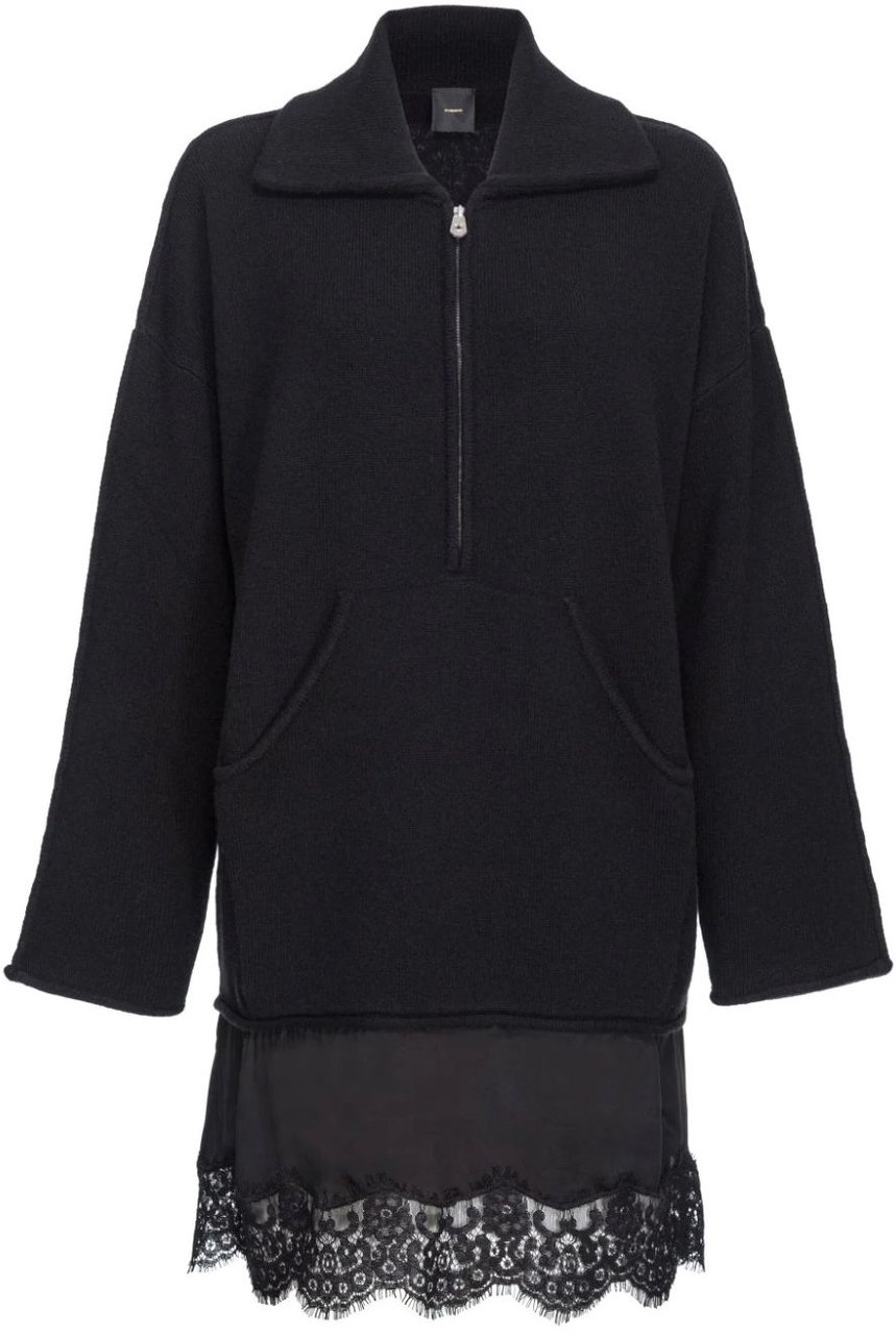 Pinko dress black Zwart