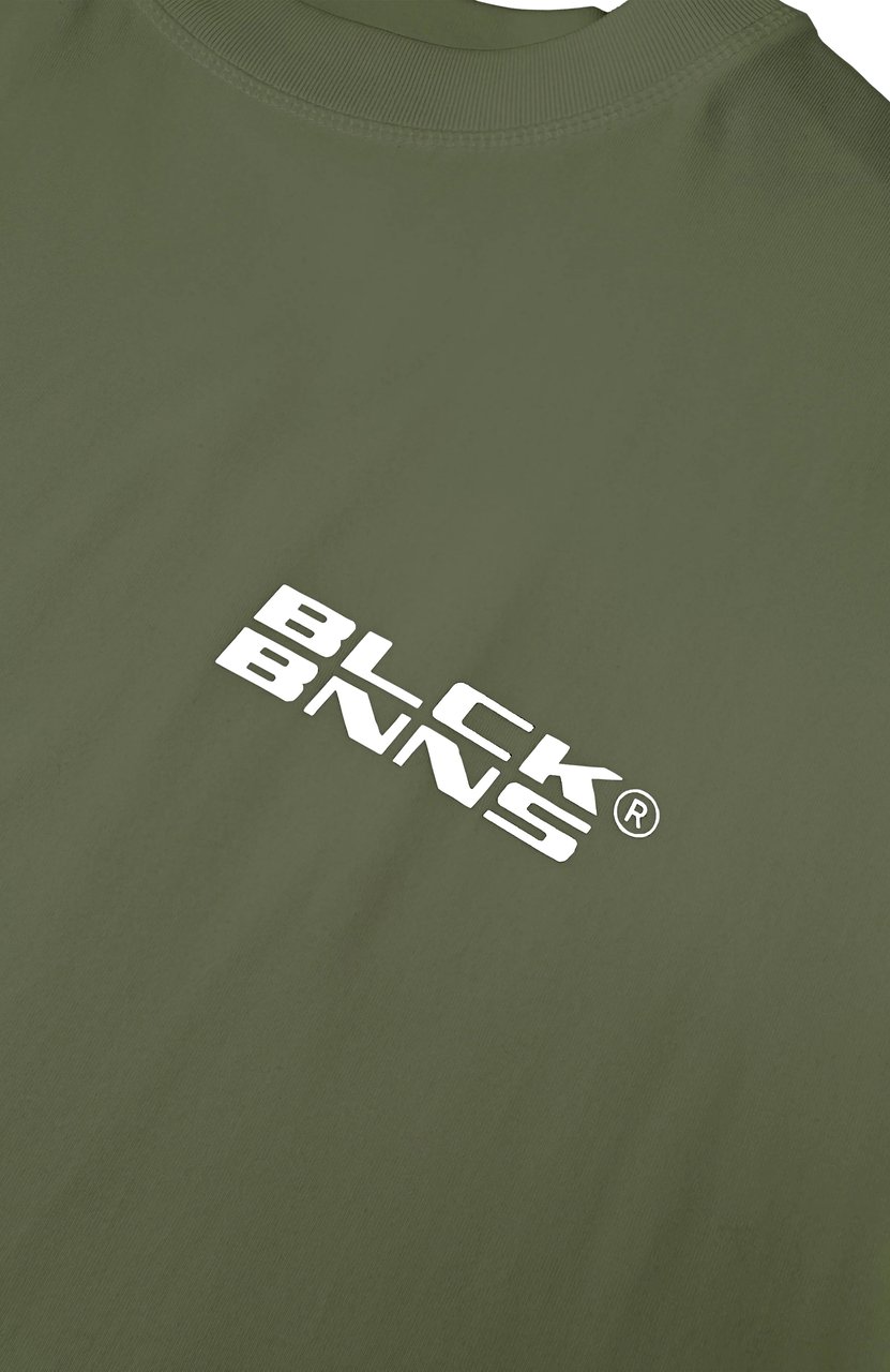 Black Bananas Initial T-shirt Heren Groen Groen