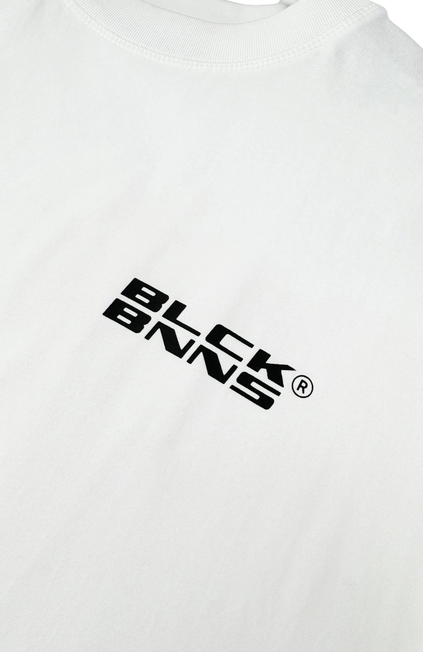 Black Bananas Initial T-shirt Heren Wit Wit