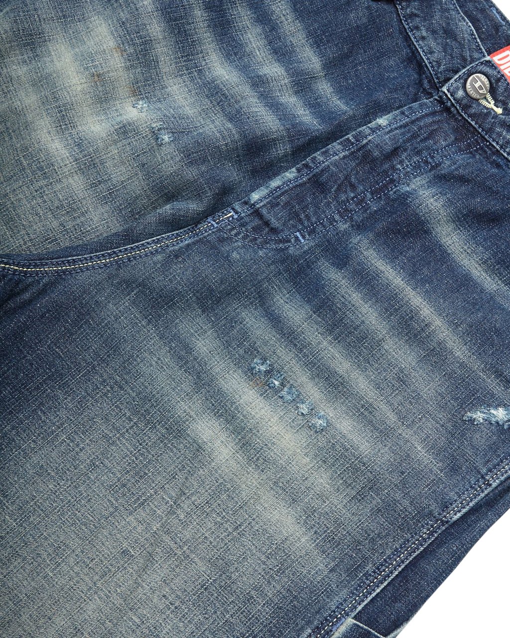 Diesel Jeans Livery Wide Denim Blu Blauw