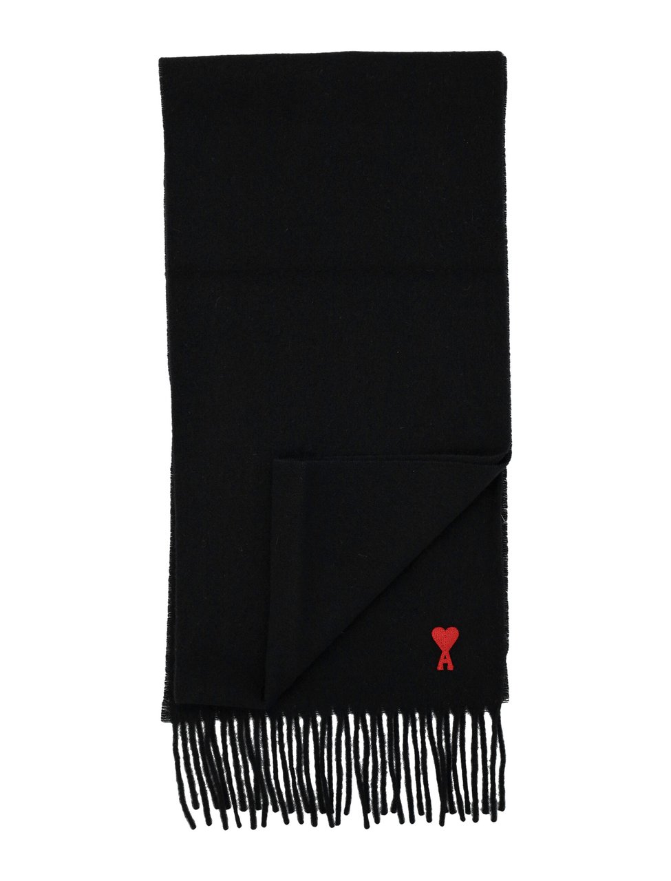 AMI Paris Adc Scarf Nero Zwart