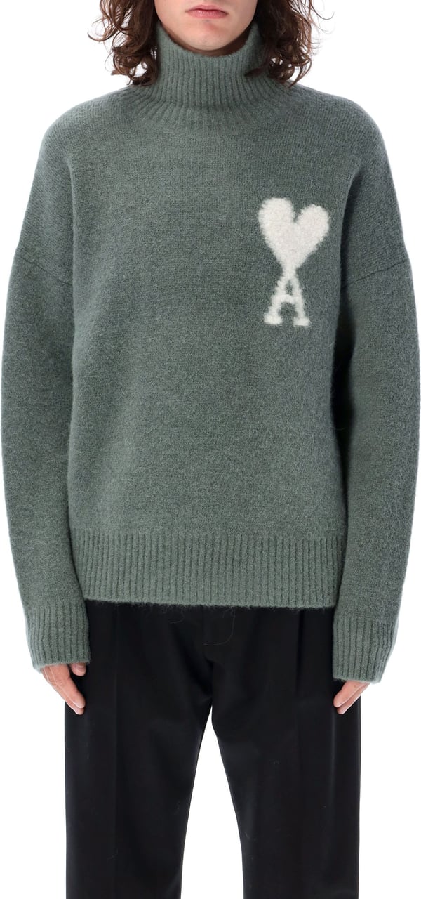 AMI Paris OFF WHITE ADC SWEATER Groen