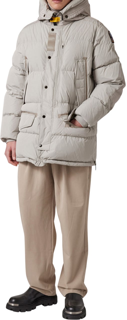 Parajumpers Harraseeket Hooded Down Parka Pelican Blauw
