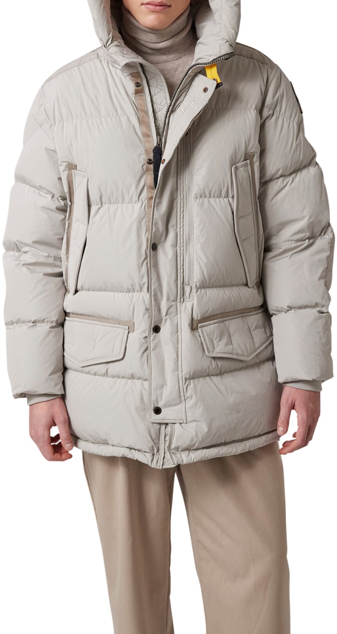 Parajumpers Harraseeket Hooded Down Parka Pelican Blauw