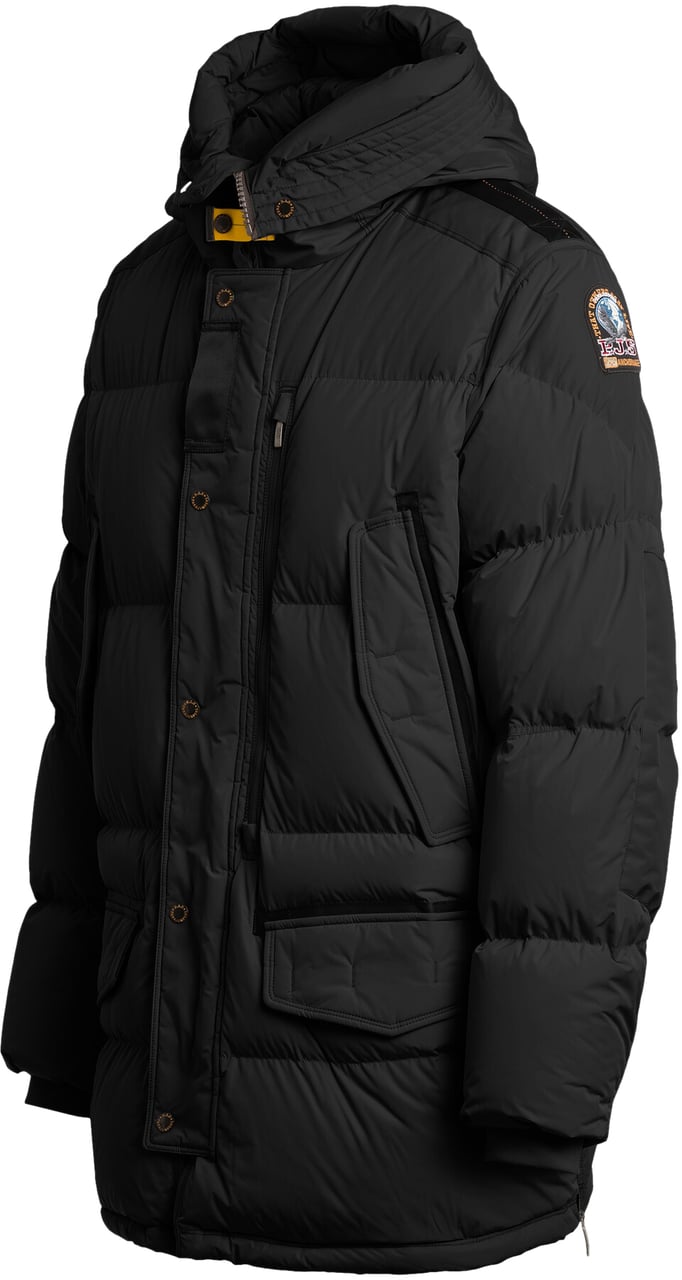 Parajumpers Harraseeket Hooded Down Parka Black Zwart