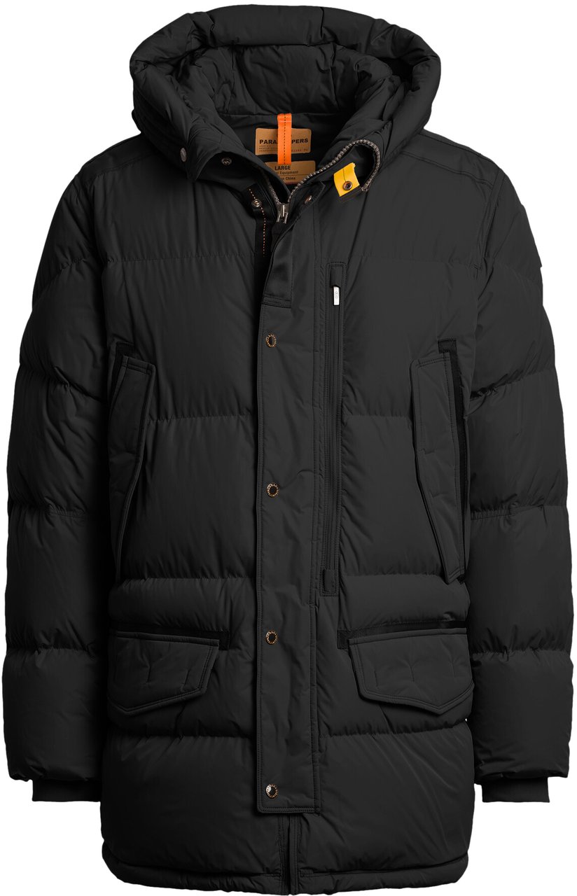 Parajumpers Harraseeket Hooded Down Parka Black Zwart
