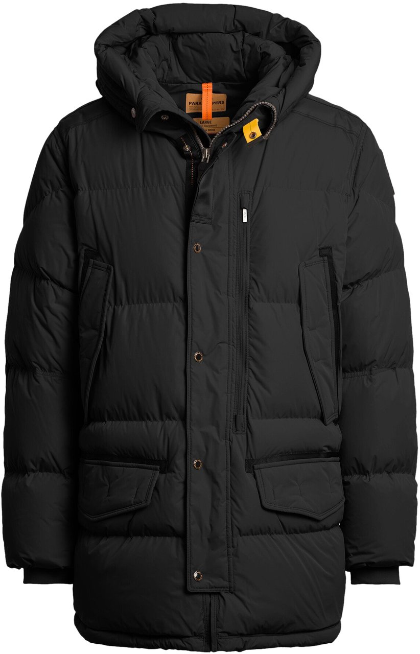 Parajumpers Harraseeket Hooded Down Parka Black Zwart