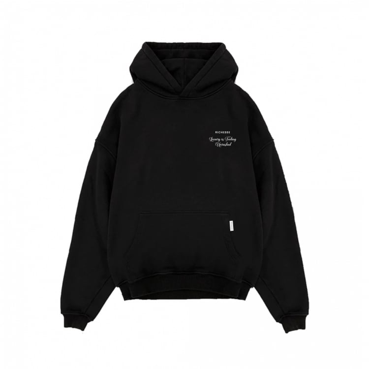 Richesse Unrushed Hoodie Zwart Zwart