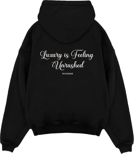 Richesse Unrushed Hoodie Zwart Zwart