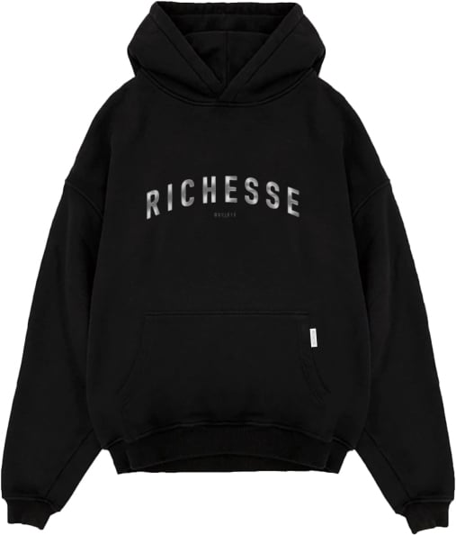 Richesse Societe Hoodie Black Zwart