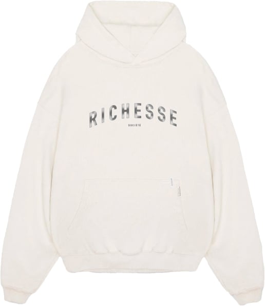 Richesse Société Hoodie Creme Beige