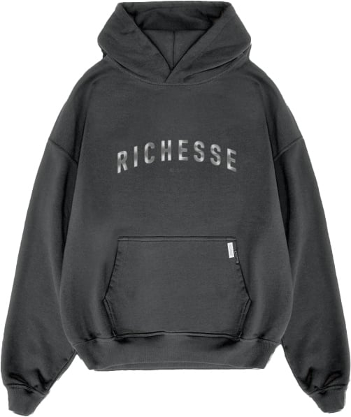 Richesse Société Hoodie Antraciet Grijs