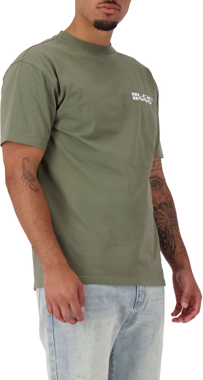 Black Bananas Initial T-shirt Heren Groen Groen
