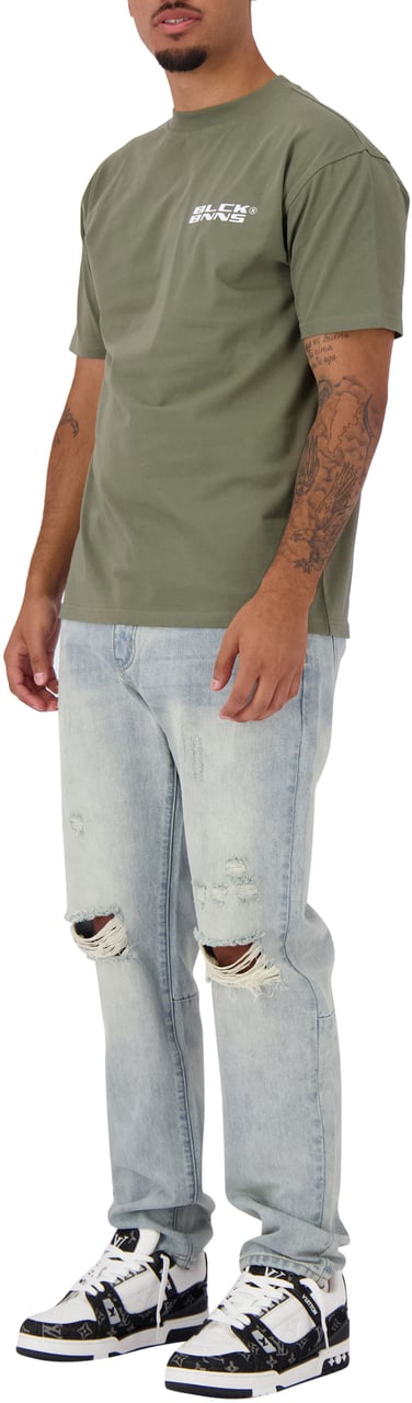 Black Bananas Initial T-shirt Heren Groen Groen