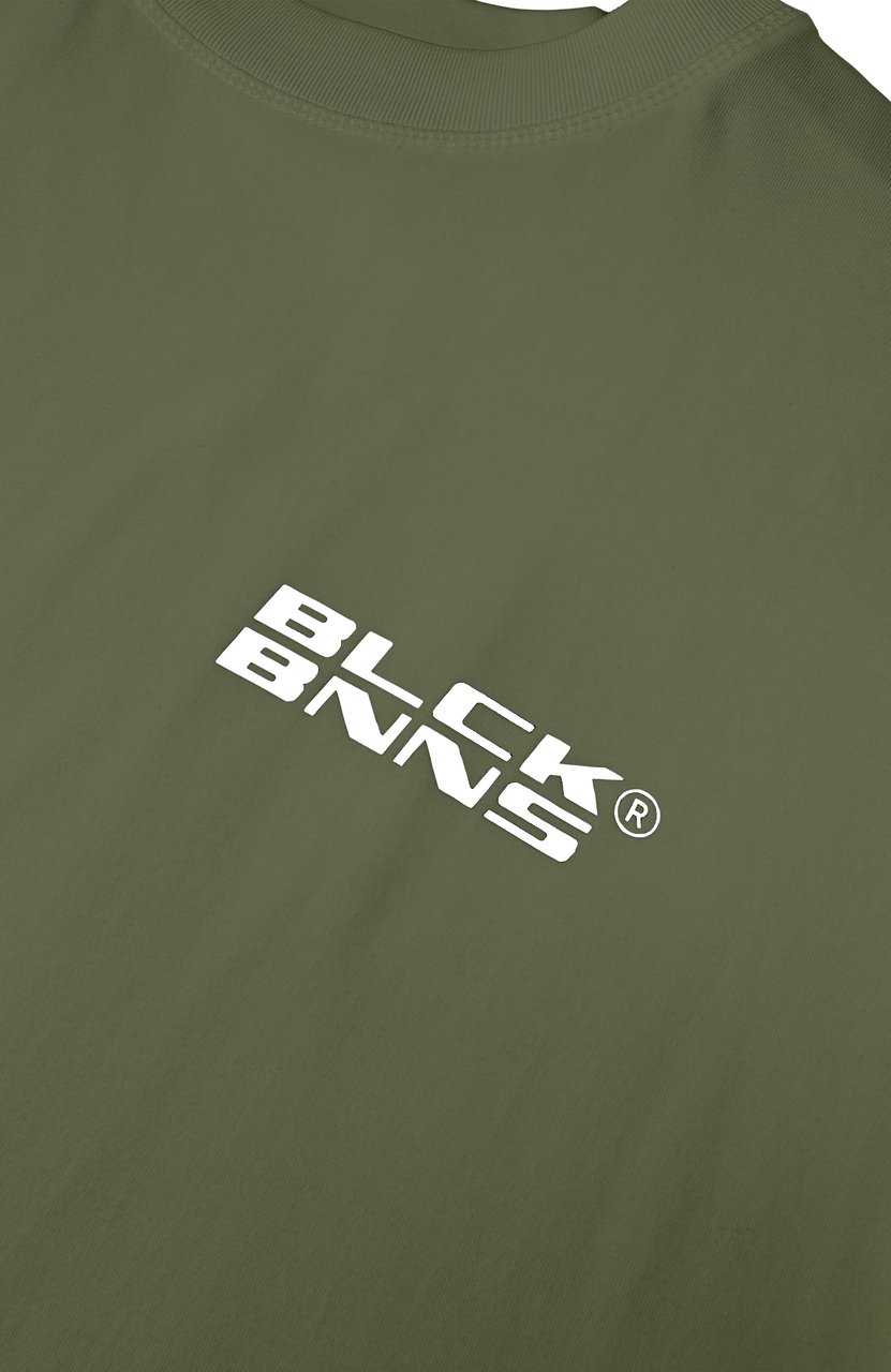 Black Bananas Initial T-shirt Heren Groen Groen
