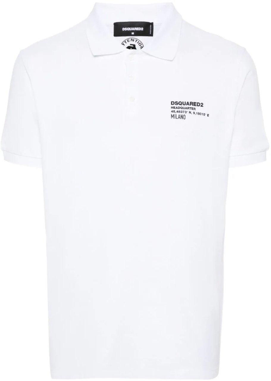 Dsquared2 Polo wit Wit