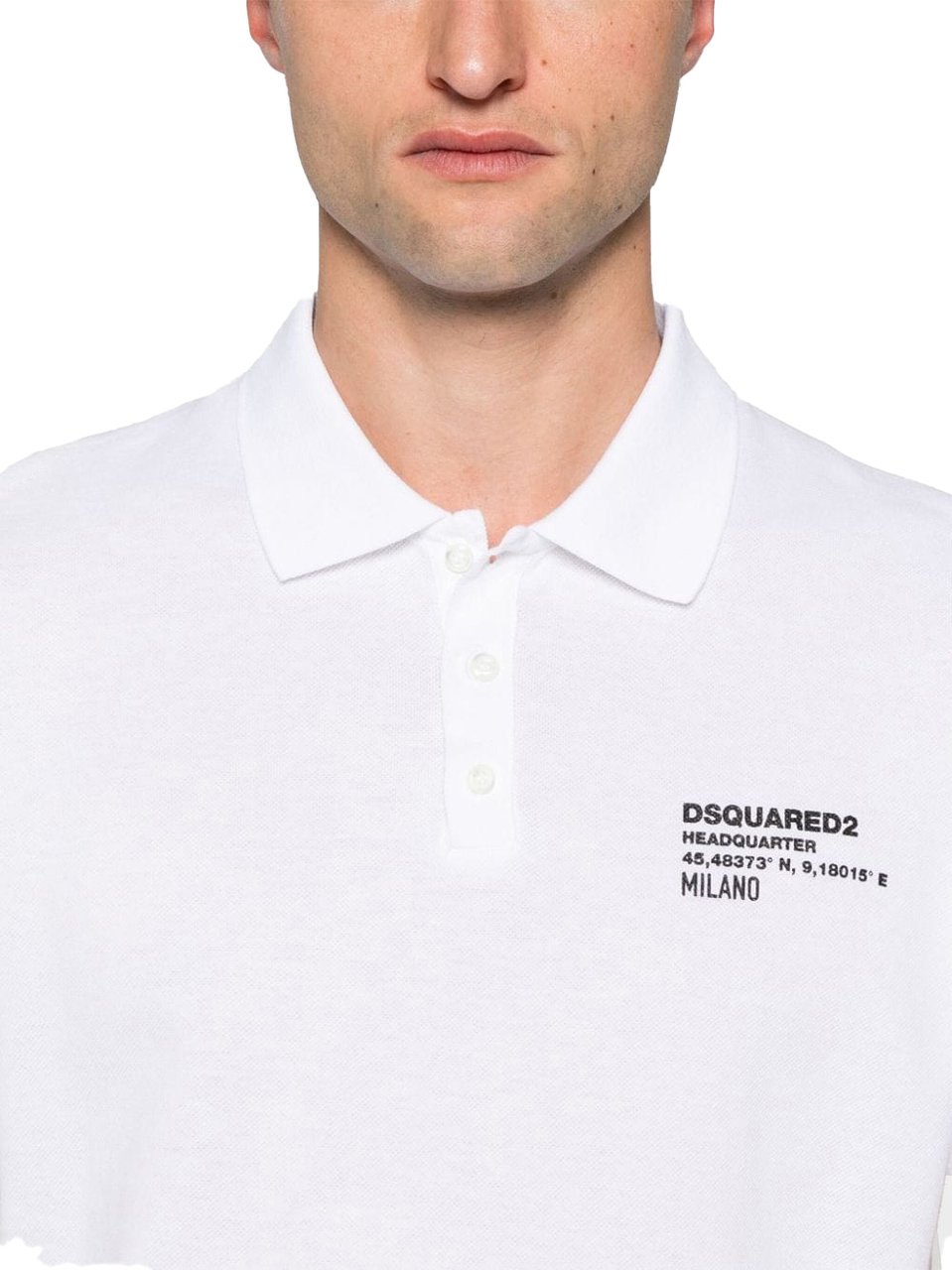 Dsquared2 Polo wit Wit