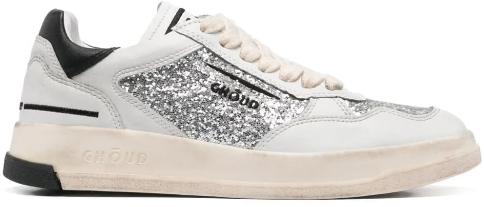 Ghōud sneaekers wit glitters Wit