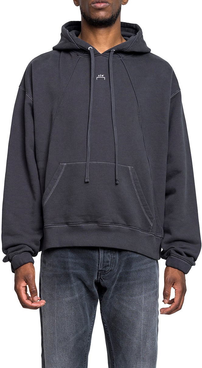 A-cold-wall Felpa Con Cappuccio Millbanck Nera Zwart