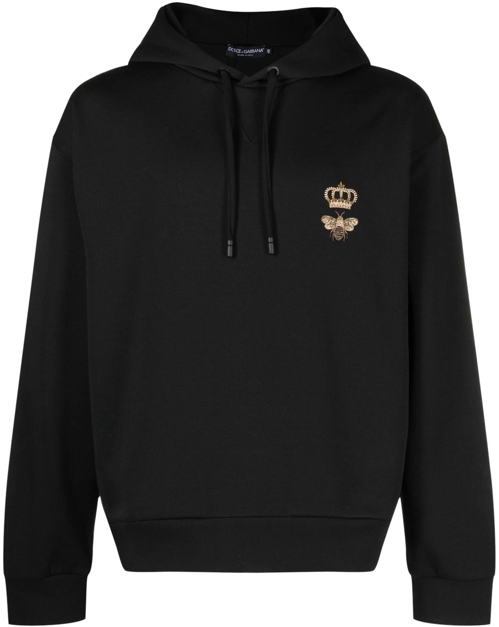 Dolce & Gabbana Heren Cotton jersey hoodie Zwart