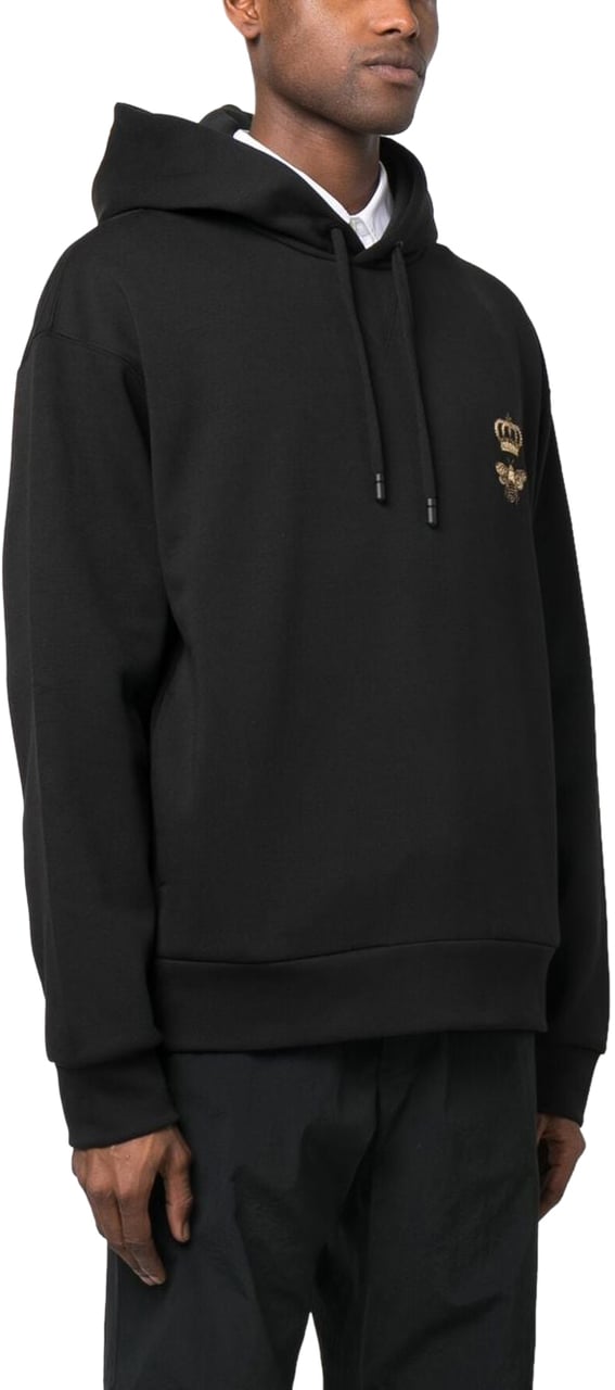 Dolce & Gabbana Heren Cotton jersey hoodie Zwart