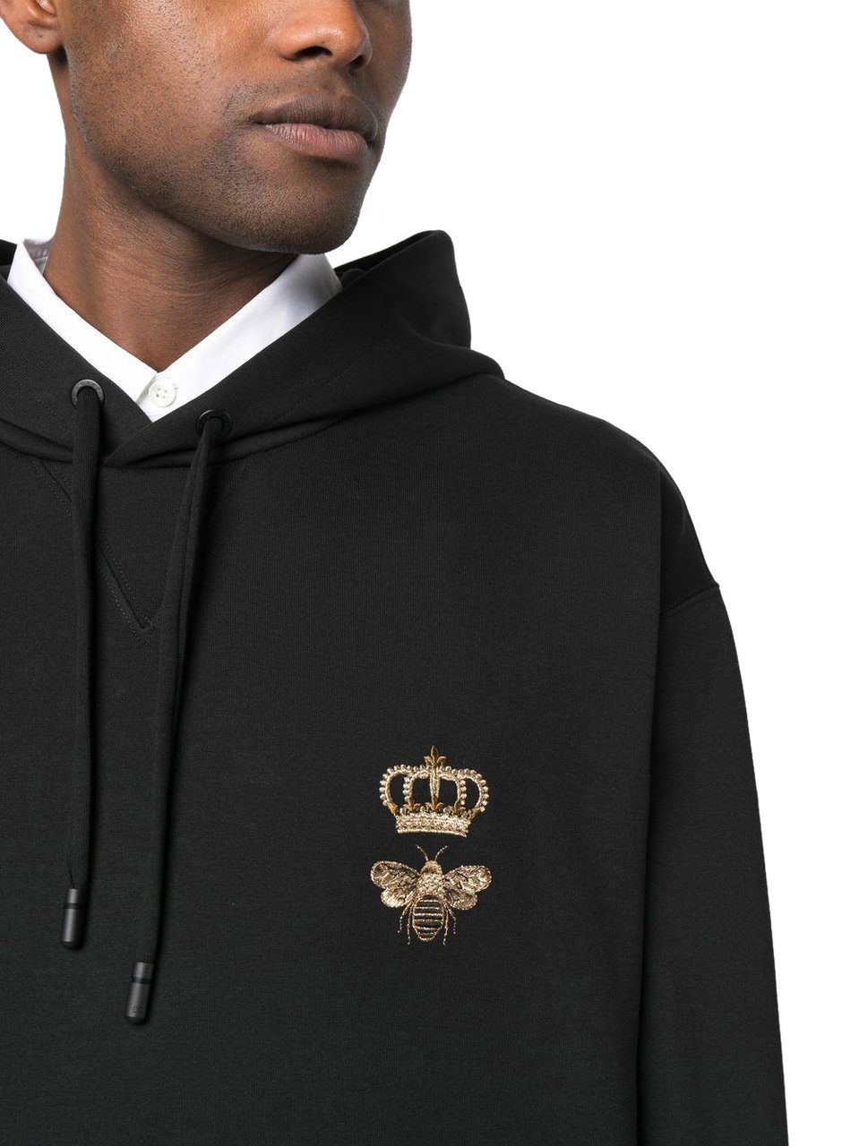 Dolce & Gabbana Heren Cotton jersey hoodie Zwart
