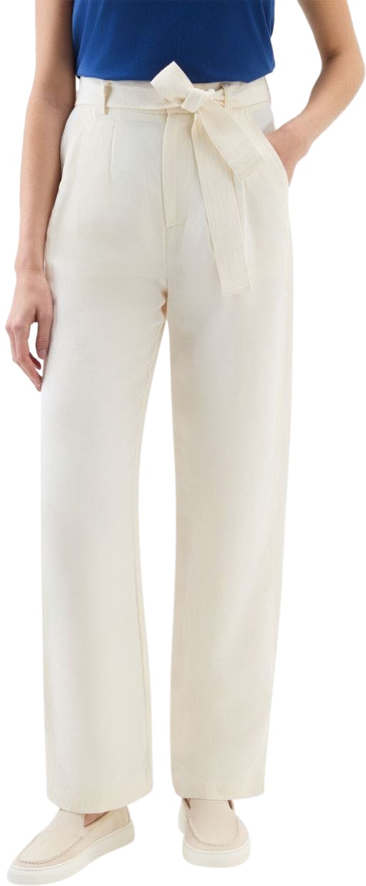 Woolrich Trousers White Wit