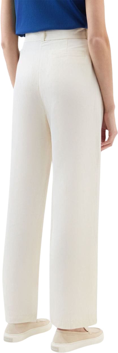 Woolrich Trousers White Wit
