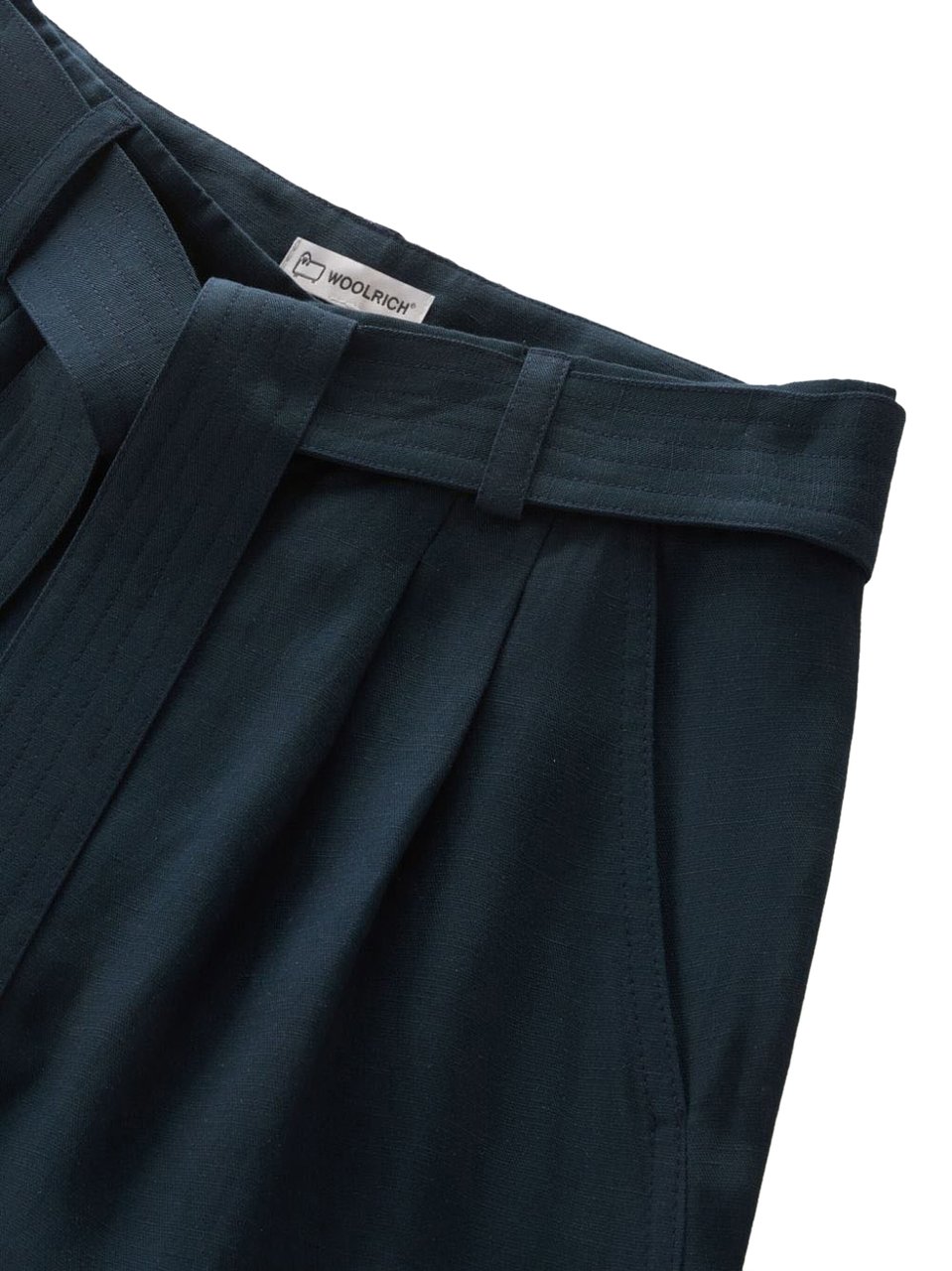 Woolrich Trousers Melton Blue Blauw