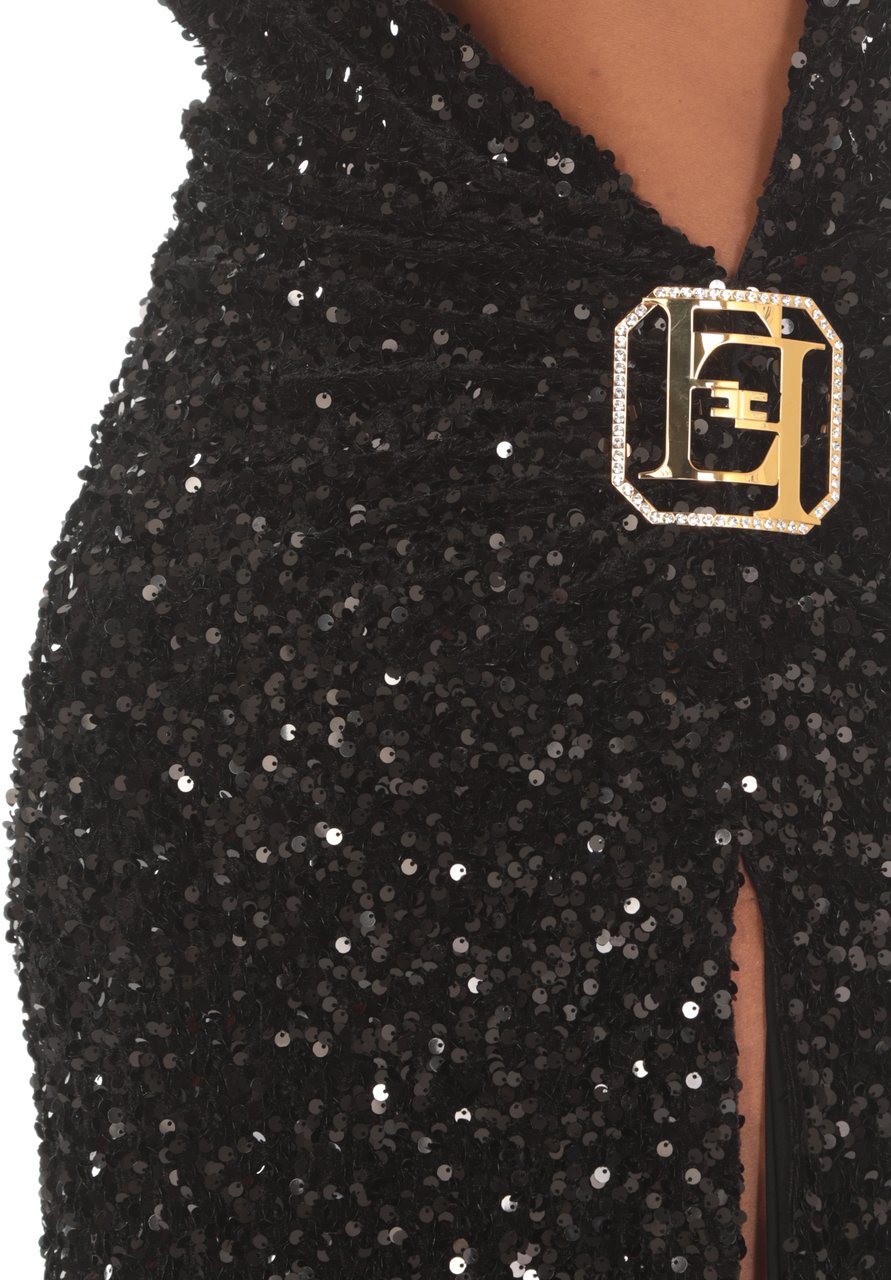 Elisabetta Franchi Dresses Black Zwart
