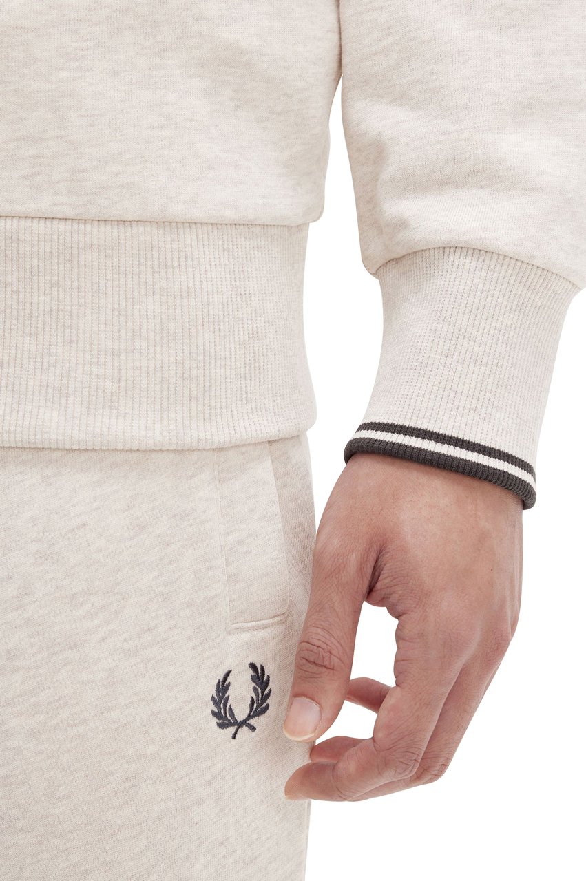 Fred Perry Fred Perry Half Zip Sweatshirt Beige