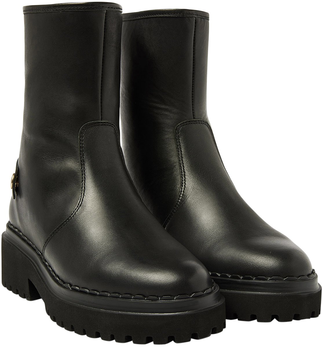 Nubikk Fae Leva Fur | Zwarte Boots voor Dames Zwart