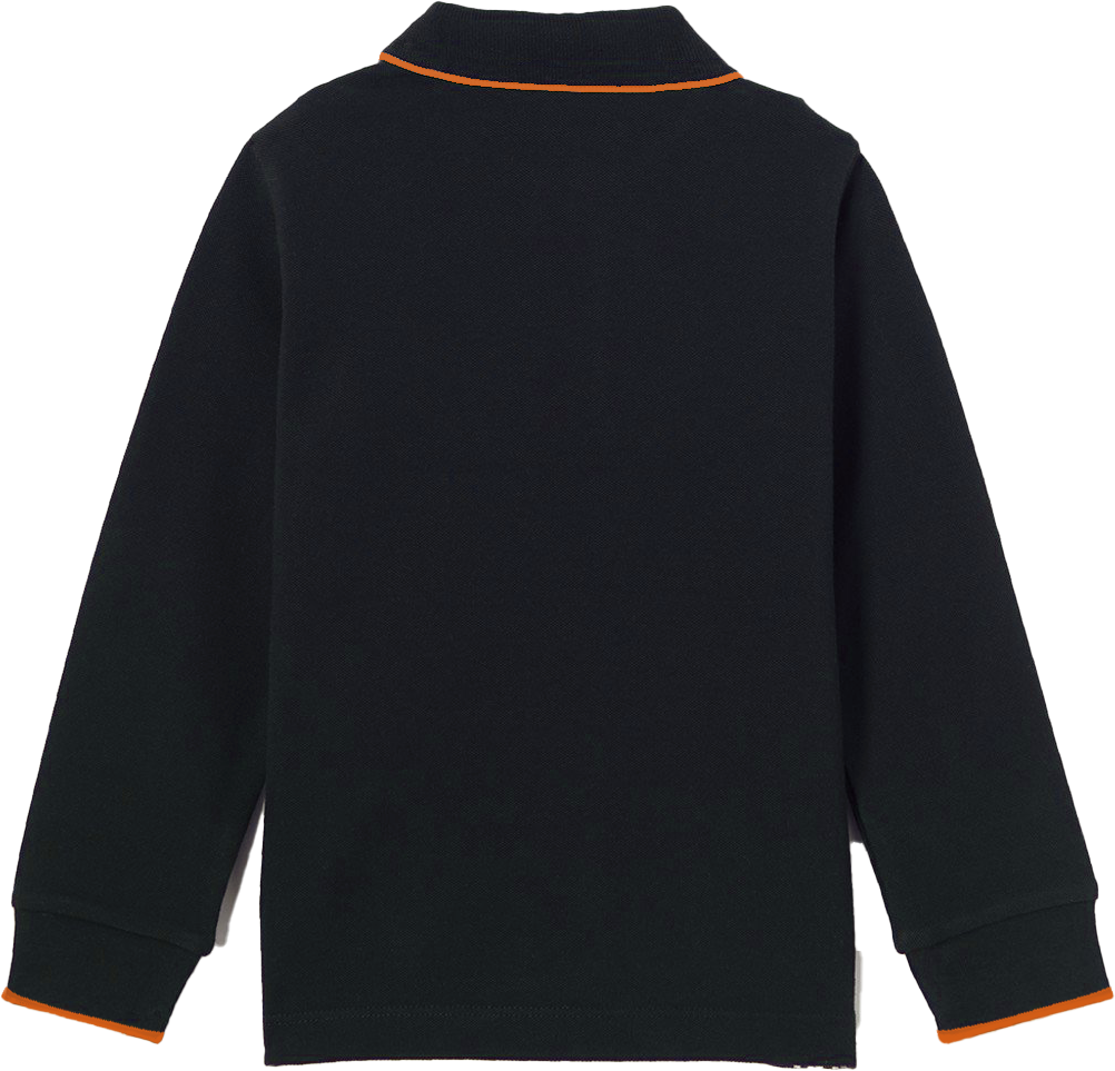 My Brand Colorfull Longsleeve Polo Navy | NAVY Blauw