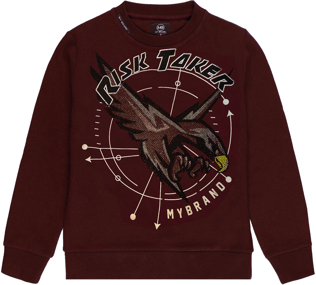 My Brand Eagle Risk Sweater Burgundy | BURGUNDY Rood