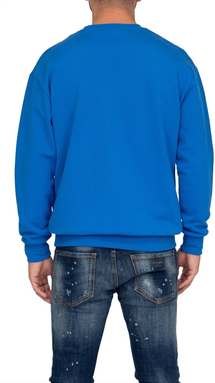 My Brand MYBRAND Embosed Statement Sweater | BLUE Blauw