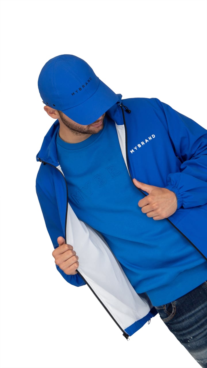 My Brand MYBRAND Embosed Statement Sweater | BLUE Blauw