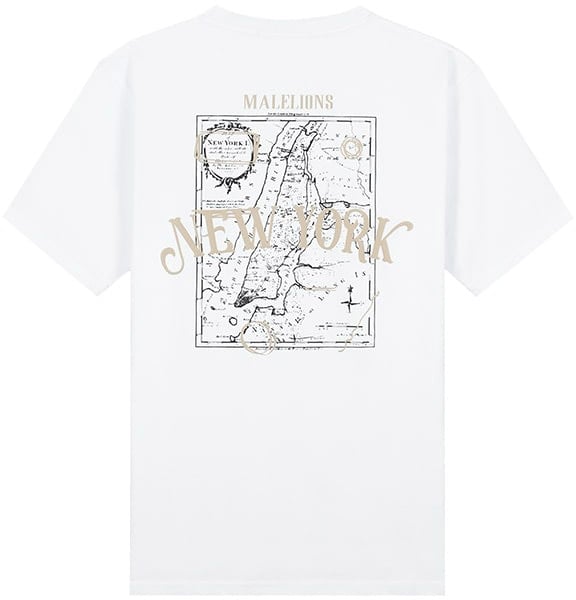 Malelions Malelions Men New York T-Shirt Wit