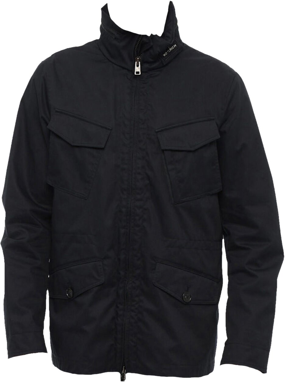 Woolrich Cotton Utility Field Jacket Blauw