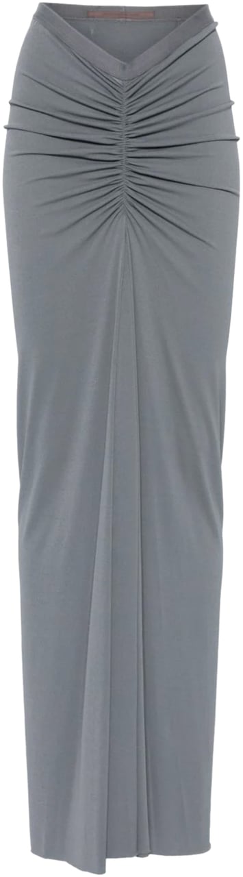 Rick Owens Poppy Skirt Steel Blauw