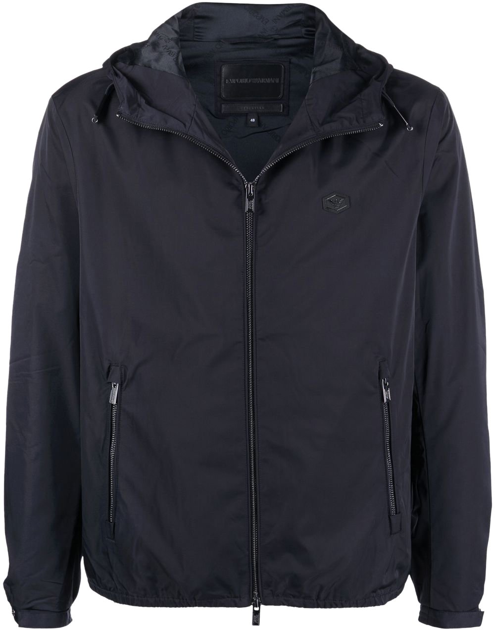 Emporio Armani Coats Blue Blauw
