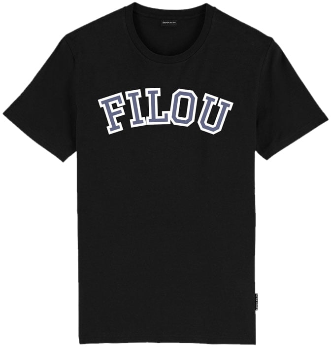 Baron Filou Organic Backprint T-Shirt, FILOU, Filou LXXXIX. Zwart