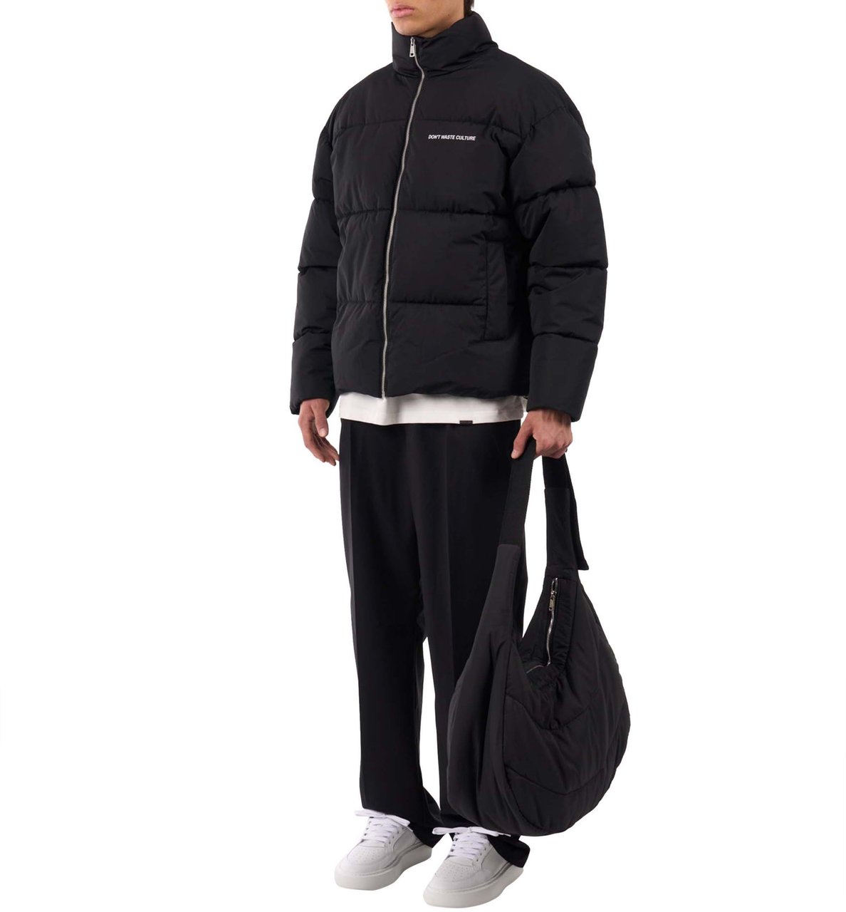 Don't Waste Culture Laore Puffer Winterjas Zwart