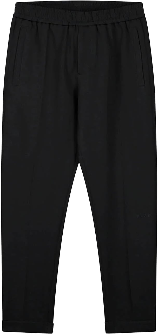 ØLÅF Hussein Broeken Tailored Slim Elasticated Pant Zwart