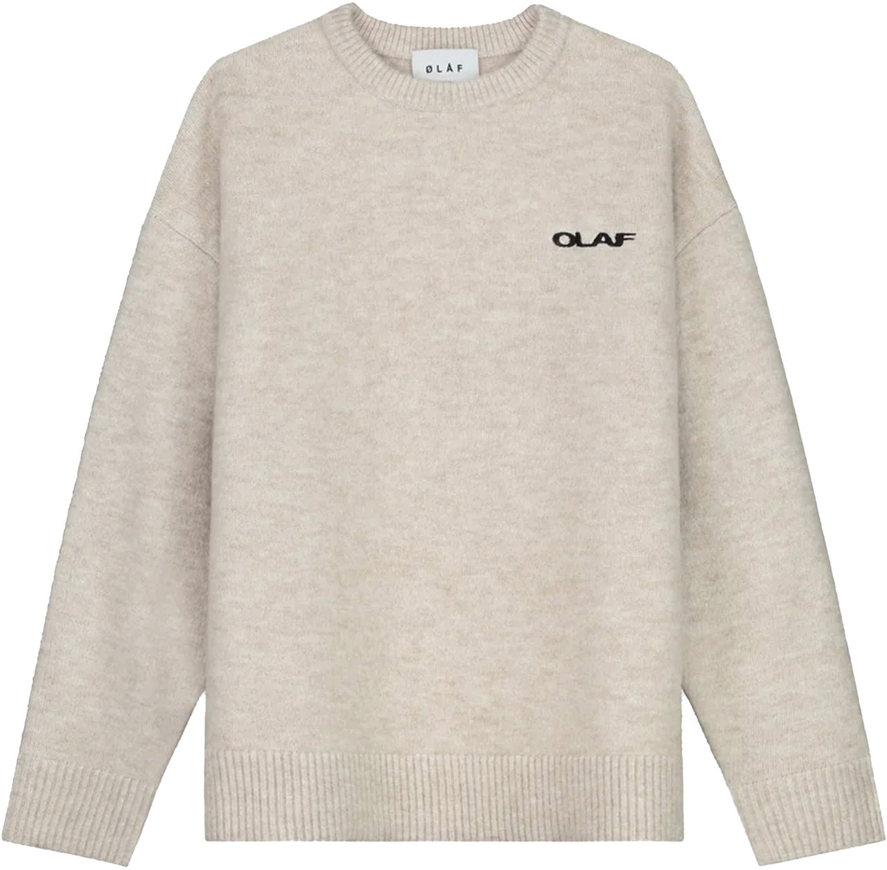 ØLÅF Hussein Knitwear Drift Knitted Crewneck Wit